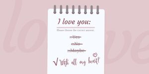 life, quote, valentine, Love You With All My Heart Twitter Post Template