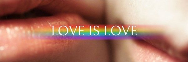 love, lovers, couple, Minimal Pride Month Twitter Cover Template