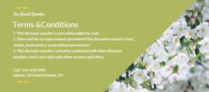 flowers, business, retail, Flower Shop Gift Certificate Template