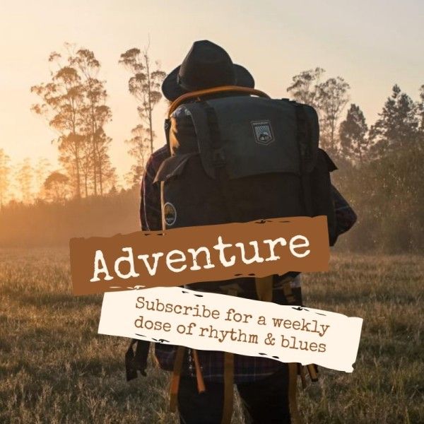 life, travel, lifestyle, Simple Adventure Instagram Post Template