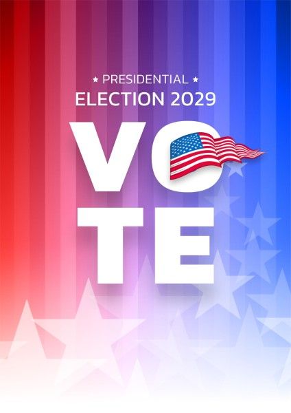 vote, election day, america, Colorful Modern Election Campaign Poster Template