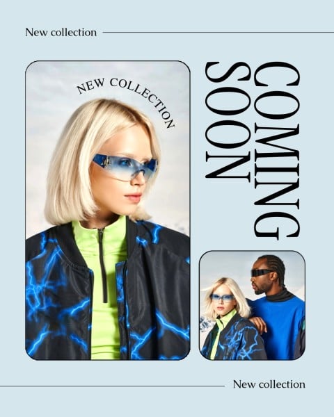 Blue Modern Fashion Winter Collection New In Shop