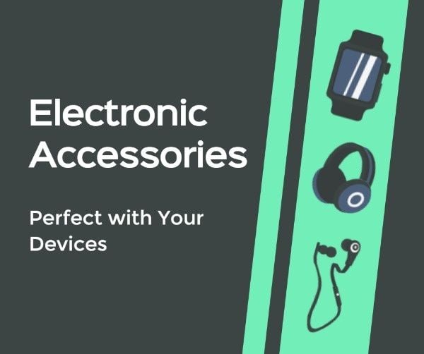 gadget, online sale, promotion, Electronics Accessories Banner Ads Facebook Post Template