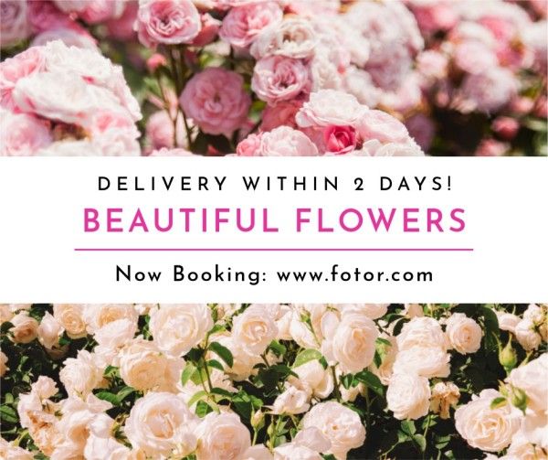sales, promotion, ads, Minimalism Flower Shop Ad Facebook Post Template