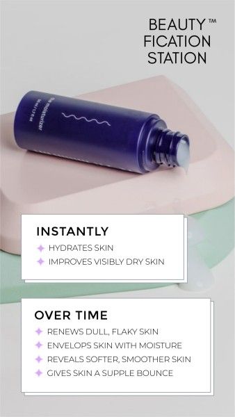 beauty, fashion, online, Gray Skincare Instagram Story Template