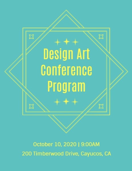 Design Art Conference Program Program
