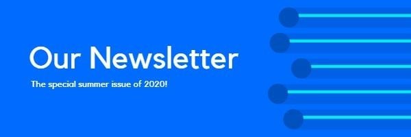Blue Newsletter Email Header