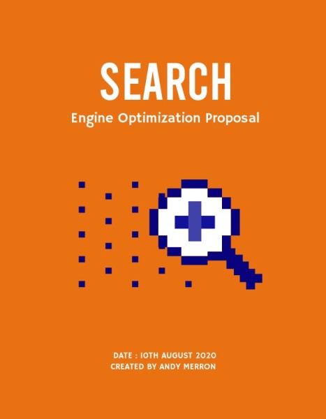 Orange Simple Search Engine Optimization Proposal Proposal
