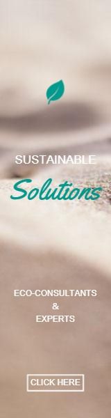 business, promote, promoting, Green Sustainable Solutions Wide Skyscraper Template