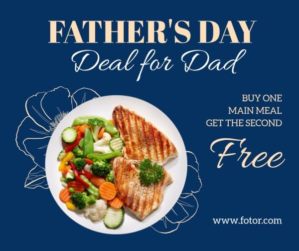 Fathers Day Deal Seal Facebook Post