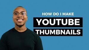 Blue Simple Tutorial Video Cover Youtube Thumbnail