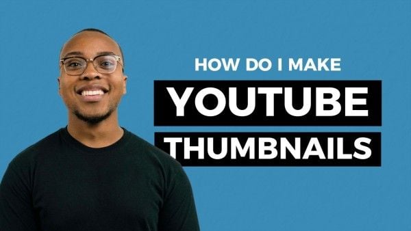 tips, how to, ideas, Blue Simple Tutorial Video Cover Youtube Thumbnail Template