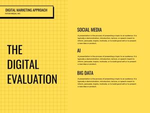 Simple Yellow Company Competition Digital Marketing Approach Presentation 4:3