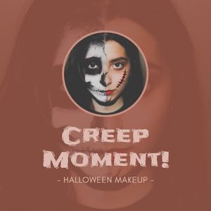 make up, festival, holiday, Halloween Makeup Tutorials Instagram Post Template