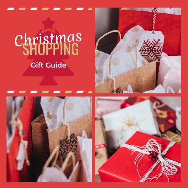 gift, gift guide, holiday, Christmas Shopping Guide Ideas Instagram Post Template