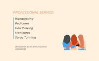 beauty salon, hair salon, hairdressing, Illustration Simple Beauty And Salon Service Business Card Template