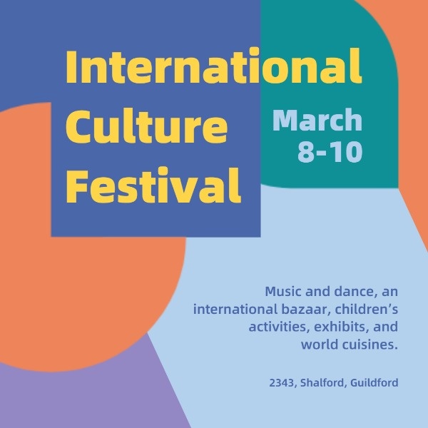 International Culture Festival Instagram Post