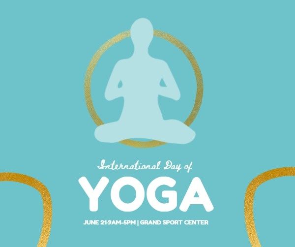 international yoga day, yoga day, fitness, International Day Of Yoga Facebook Post Template
