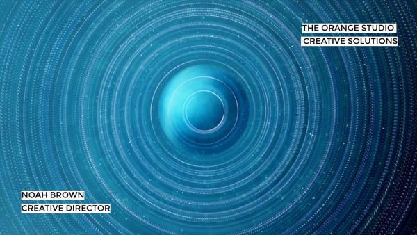 Blue Spiral Circle Zoom Background