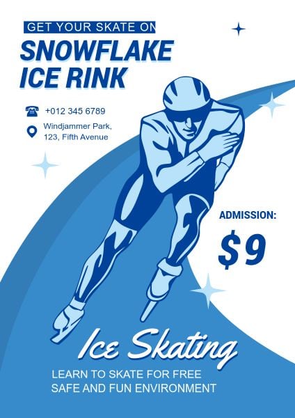 滑冰 英文海报