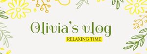 plant, life, guide, Simple Leaves Outline Banner Facebook Cover Template