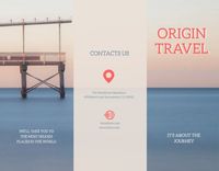 marketing, business, company, Blue Travel Advertisement Brochure Template