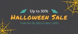 discount, business, retail, Halloween Big Sale Coupon Gift Certificate Template