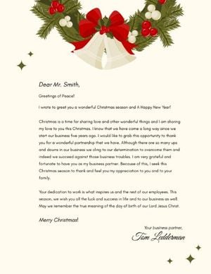 黄色圣诞信头 信纸