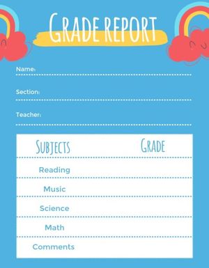 business, student, school,  Report Card Template