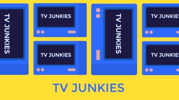 television, teleplay, tv play, Blue And Yellow TV Reviews Youtube Channel Art Template