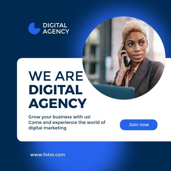 measure, tip, small business, Tech Digital Marketing Agency Instagram Post Template