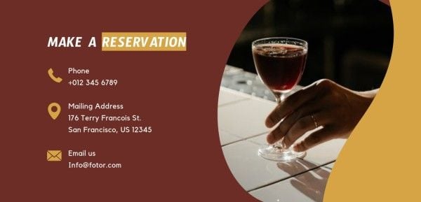pub, wine, drinks, Brown Make A Reservation Website Template