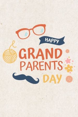 holiday, happy grandparent day, grandparent day, Happy Grandparents Day Pinterest Post Template