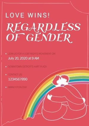 Lgbt Rights Flyer Template And Ideas For Design | Fotor