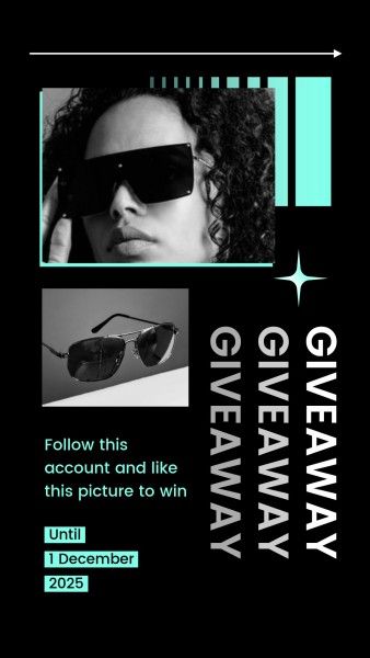 giveaway, e-commerce, online shopping, Black Friday Fashion Countdown Instagram Story Template