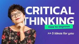 Simple Blue How To Improve Critical Thinking Youtube Thumbnail