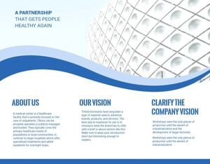 marketing, business, company, Health Center  Brochure Template