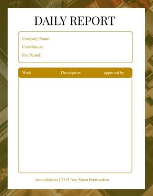 task, list, simple, Classic Photo Background Work  Daily Report Template