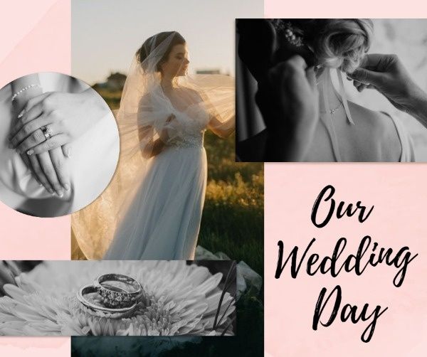 love, couple, happy, Special Wedding Day Facebook Post Template