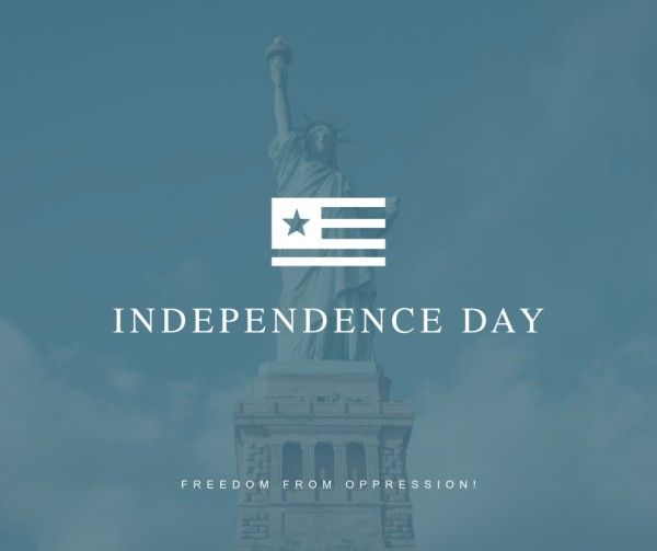 holiday, democracy, statue of liberty, Independence Day Facebook Post Template