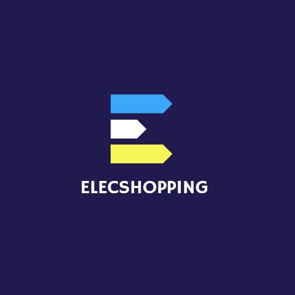shape, e-commerce, technology, Electronics Sale Company Logo Template