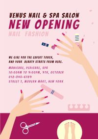 nail polish, hands, hand care, Manicure Poster Template