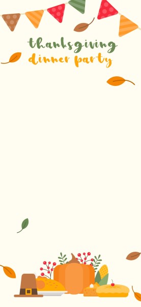 Simple Fall Thanksgiving Dinner Party  Snapchat Geofilter