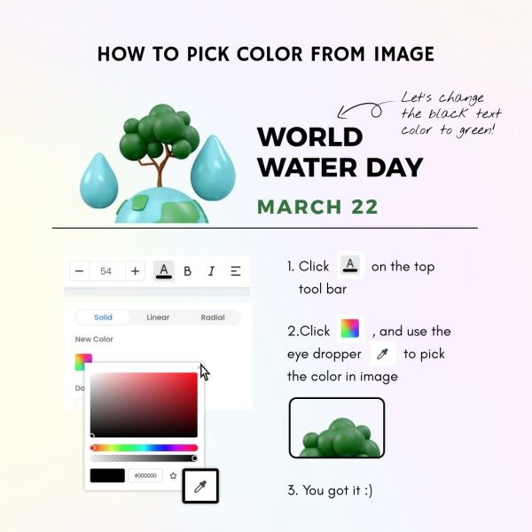 tutorial, tips, How To Pick Color From Image Instagram Post Template