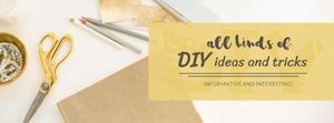 trick, 手工, skill, Workshop DIY Ideas Facebook Cover Template