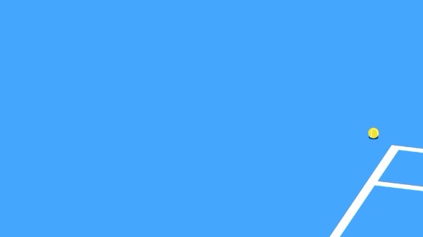 Court de tennis bleu