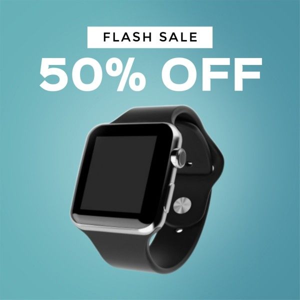 promotion, digital watch, discount, Blue Simple Modern Wrist Watch Sale Product Photo Template