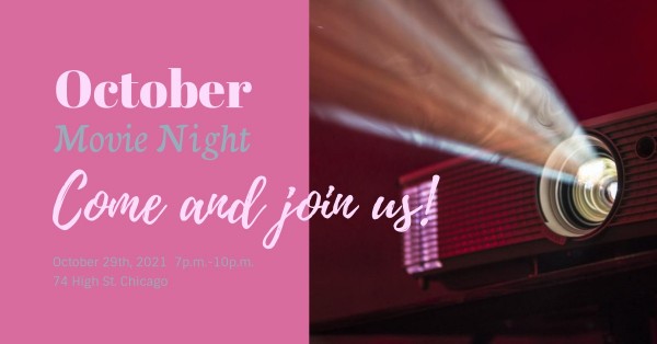 Pink Movie Night Facebook Event Cover