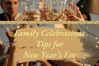 tips, eve, alcohol, Gold New Year Family Celebration Blog Title Template