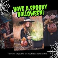 Black Have A Spooky Halloween Instagram Post